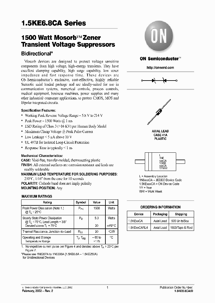 15KE13CA_123514.PDF Datasheet