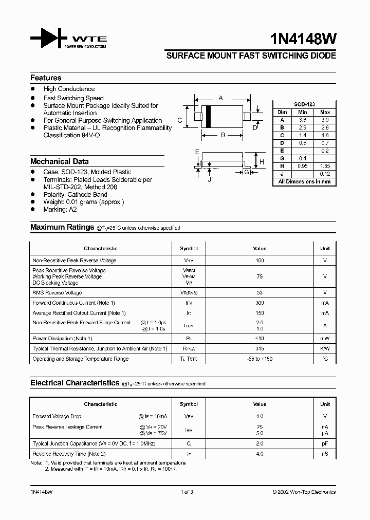 1N4148W-T1_78411.PDF Datasheet