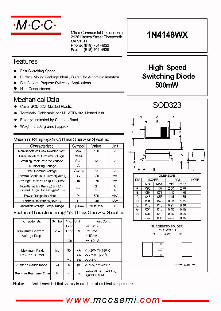 1N4148WX_78413.PDF Datasheet