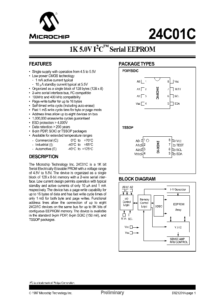 24C01C_16408.PDF Datasheet