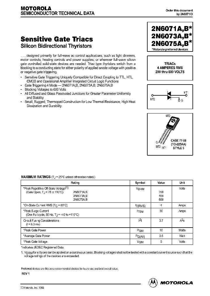 2N6071_176482.PDF Datasheet