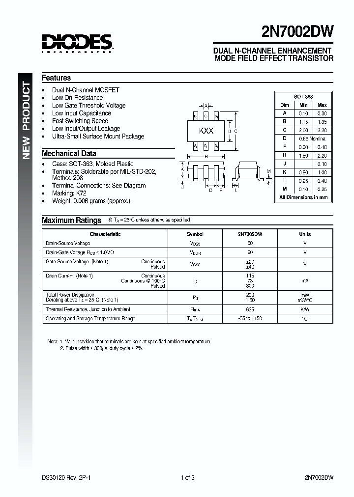 2N7002DW_17152.PDF Datasheet