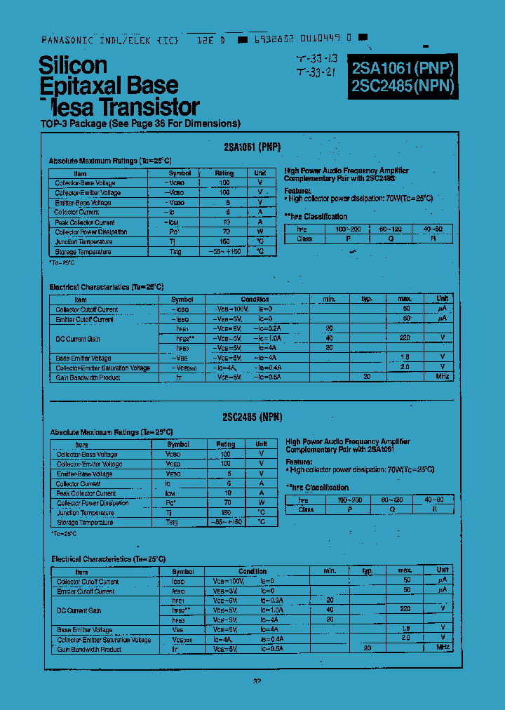 2SA1061_6002.PDF Datasheet