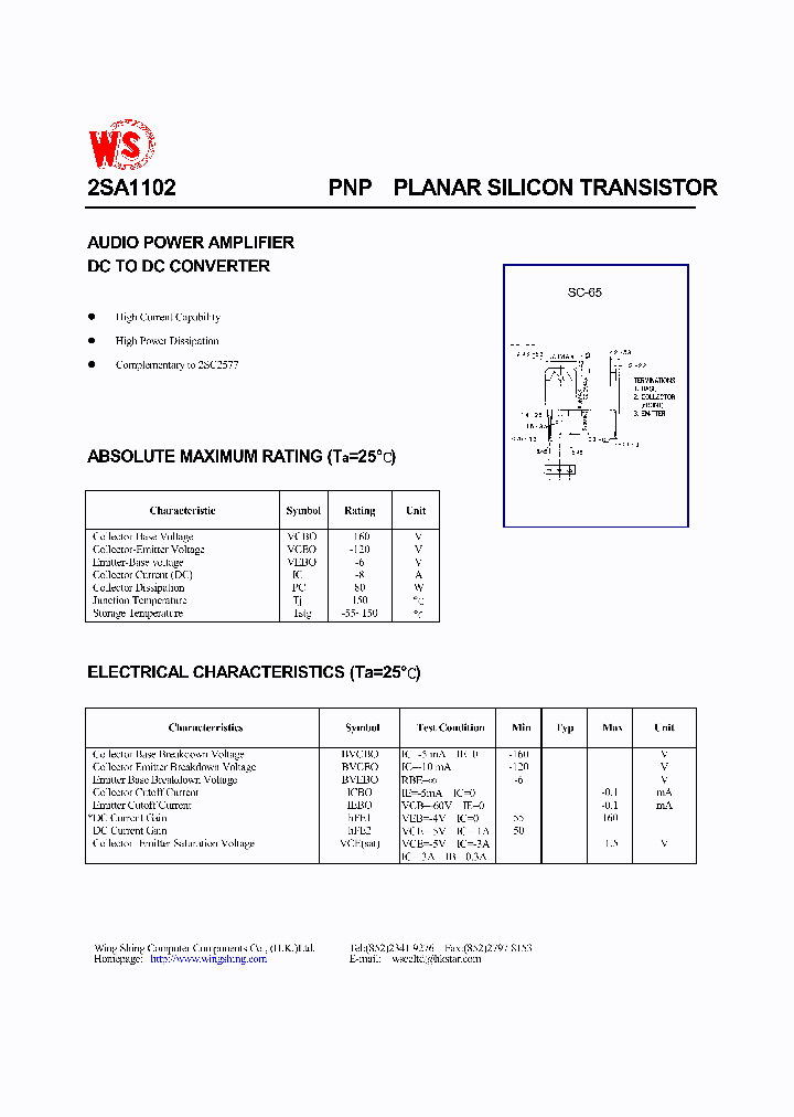 2SA1102_6025.PDF Datasheet