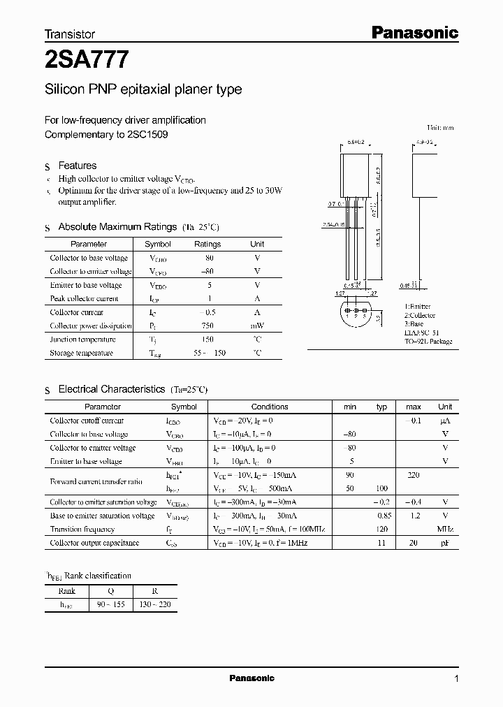 2SA777_6404.PDF Datasheet