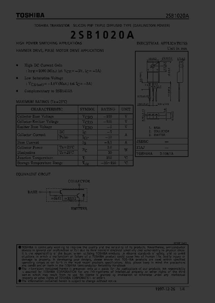 2SB1020A_6704.PDF Datasheet