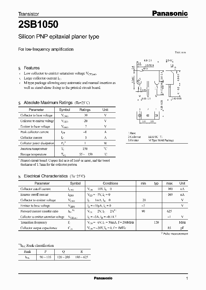 2SB1050_6716.PDF Datasheet