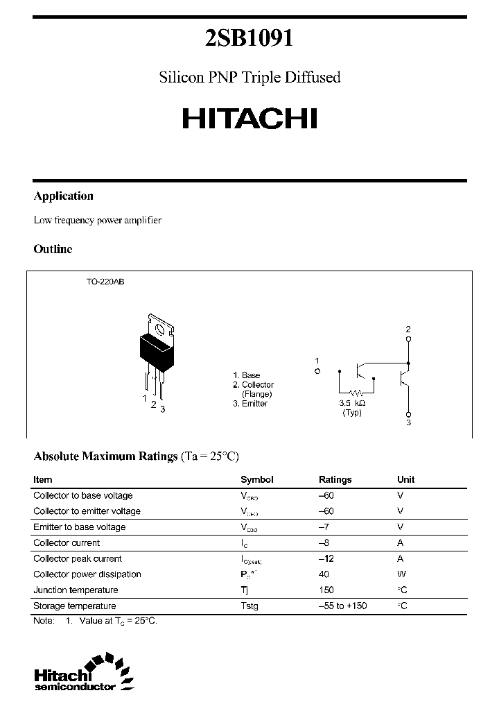 2SB1091_6728.PDF Datasheet
