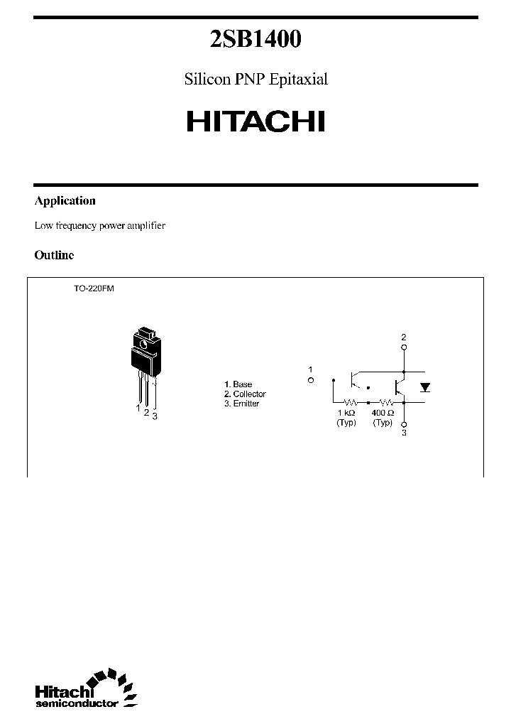 2SB1400_179538.PDF Datasheet