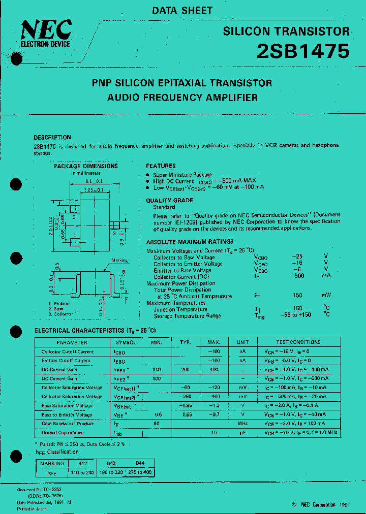 2SB1475_146815.PDF Datasheet