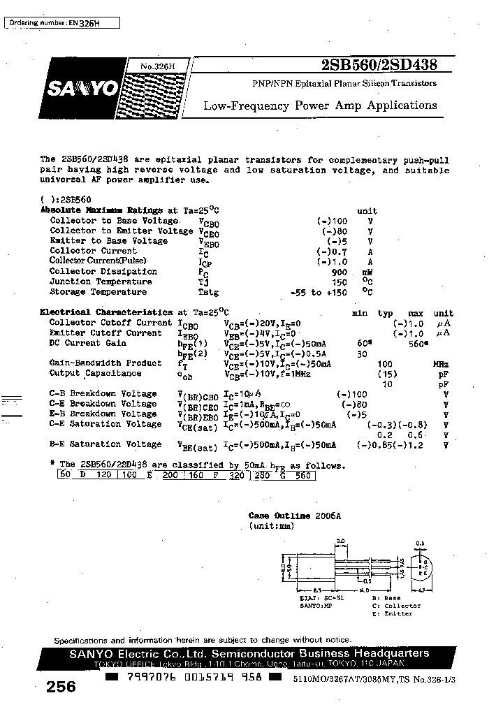 2SB560_6827.PDF Datasheet