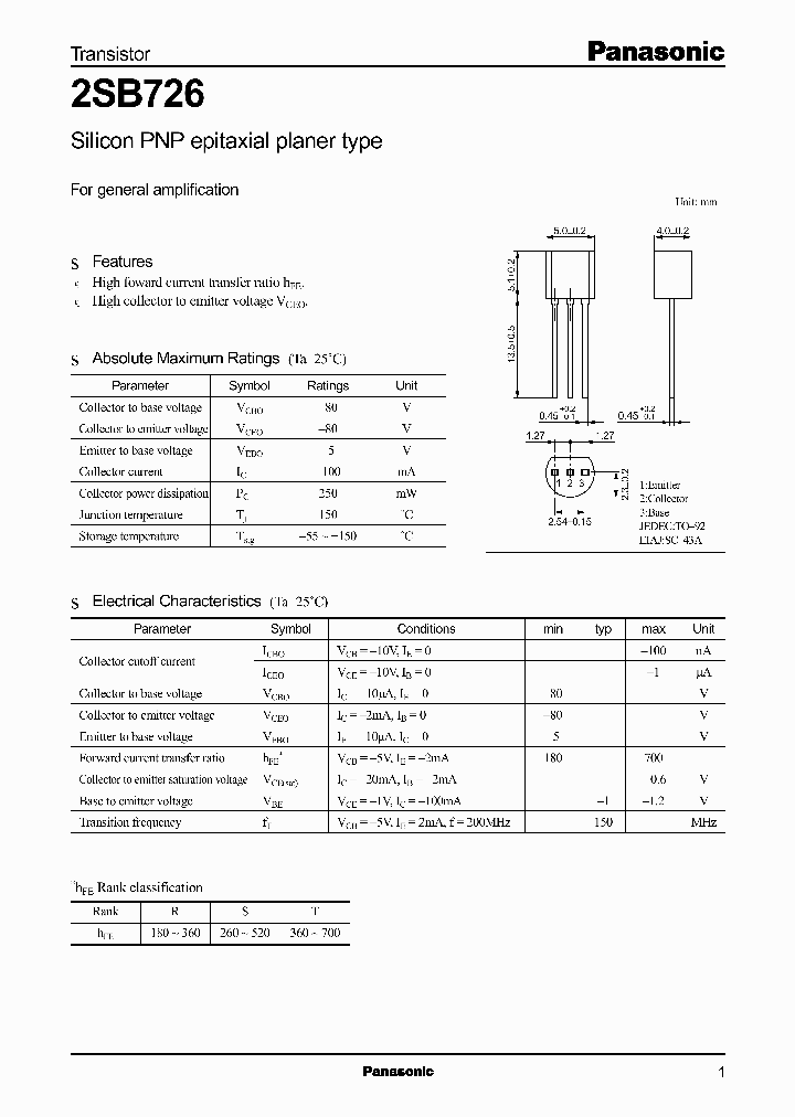 2SB726_6890.PDF Datasheet