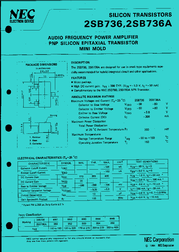 2SB736_6896.PDF Datasheet