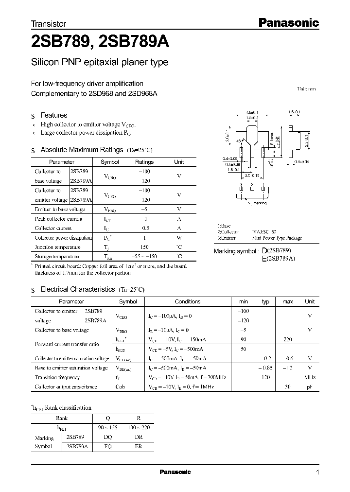 2SB789_6923.PDF Datasheet