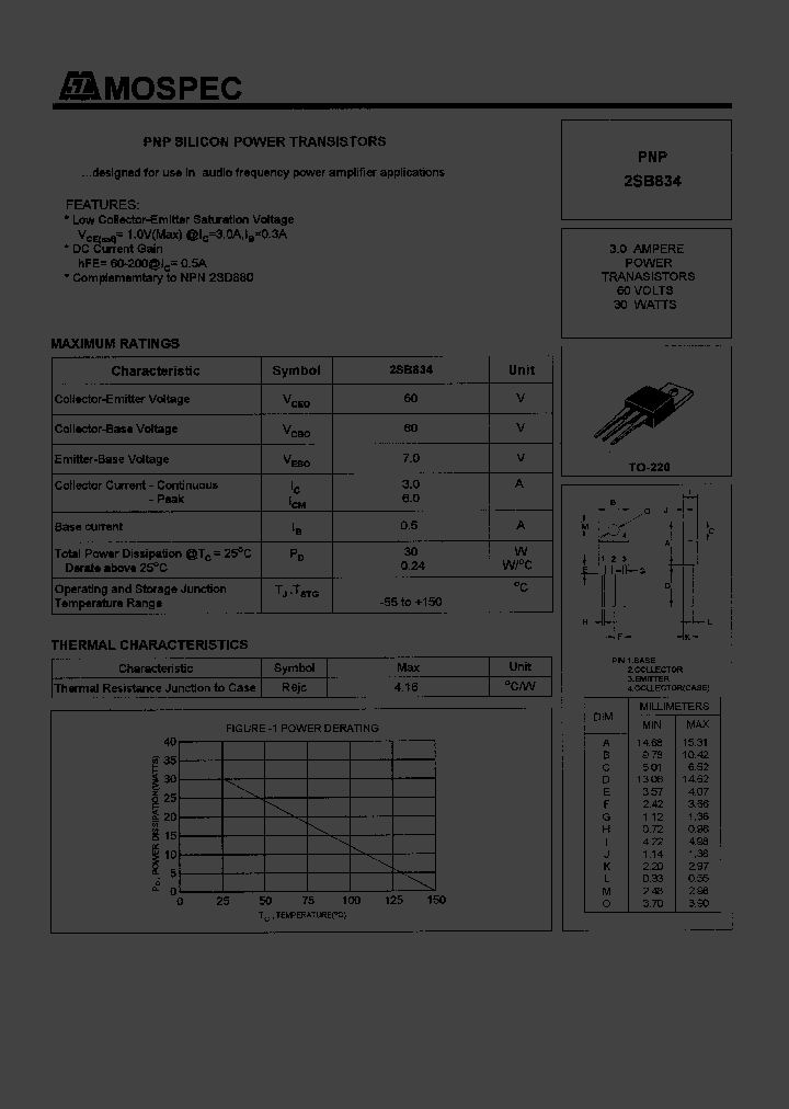 2SB834_6954.PDF Datasheet