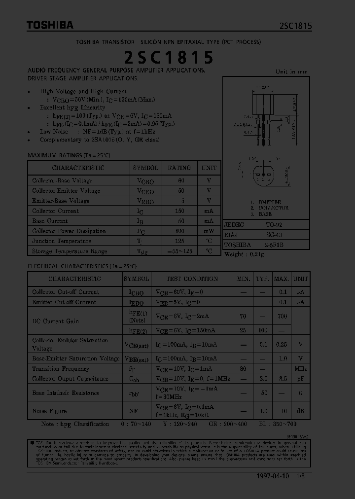 2SC1815_77556.PDF Datasheet