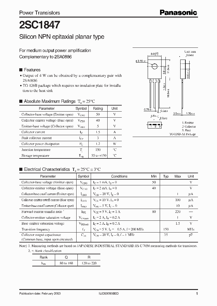 2SC1847_185280.PDF Datasheet