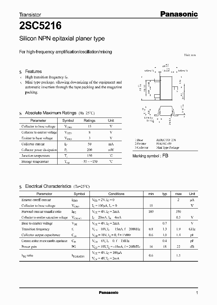 2SC5216_10864.PDF Datasheet