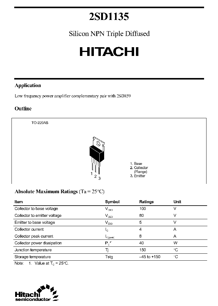 2SD1135_7255.PDF Datasheet