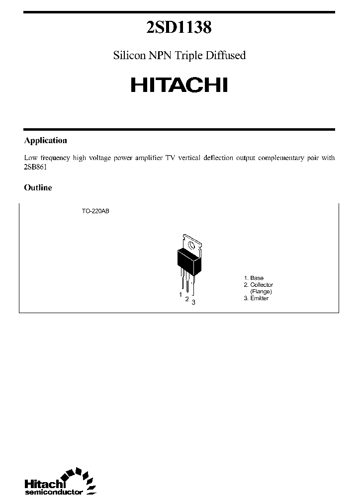 2SD1138_7257.PDF Datasheet