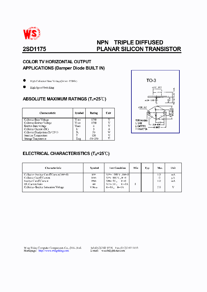2SD1175_7276.PDF Datasheet