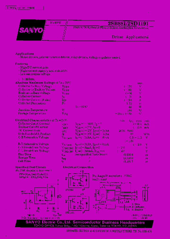 2SB881_6967.PDF Datasheet