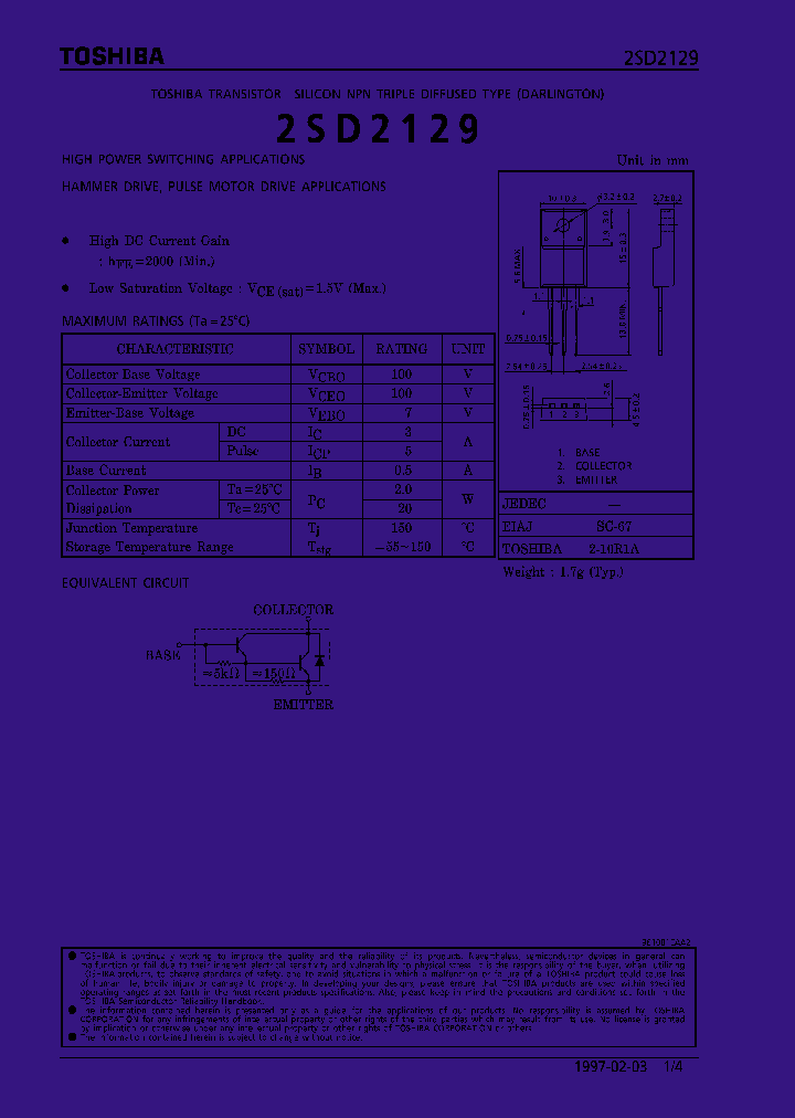 2SD2129_186794.PDF Datasheet