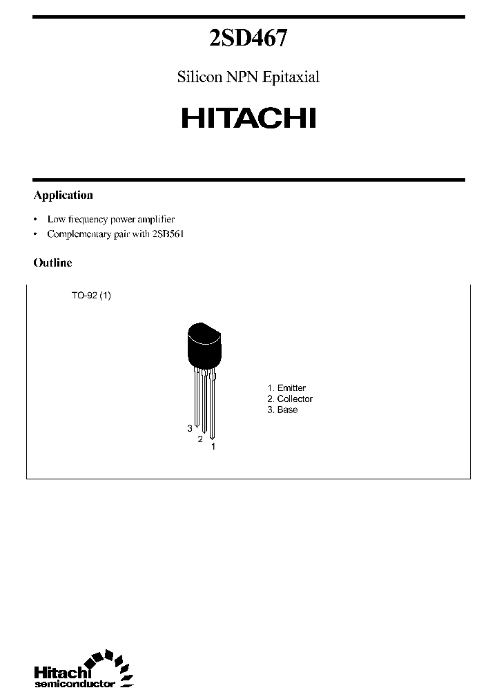 2SD467_7318.PDF Datasheet