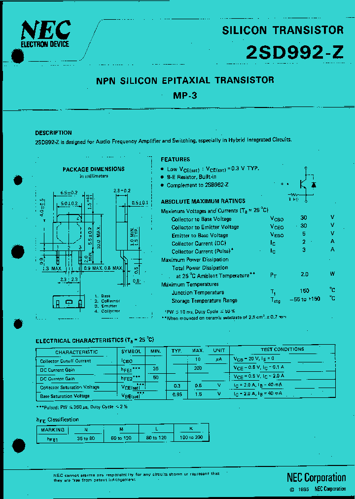2SD992_7486.PDF Datasheet