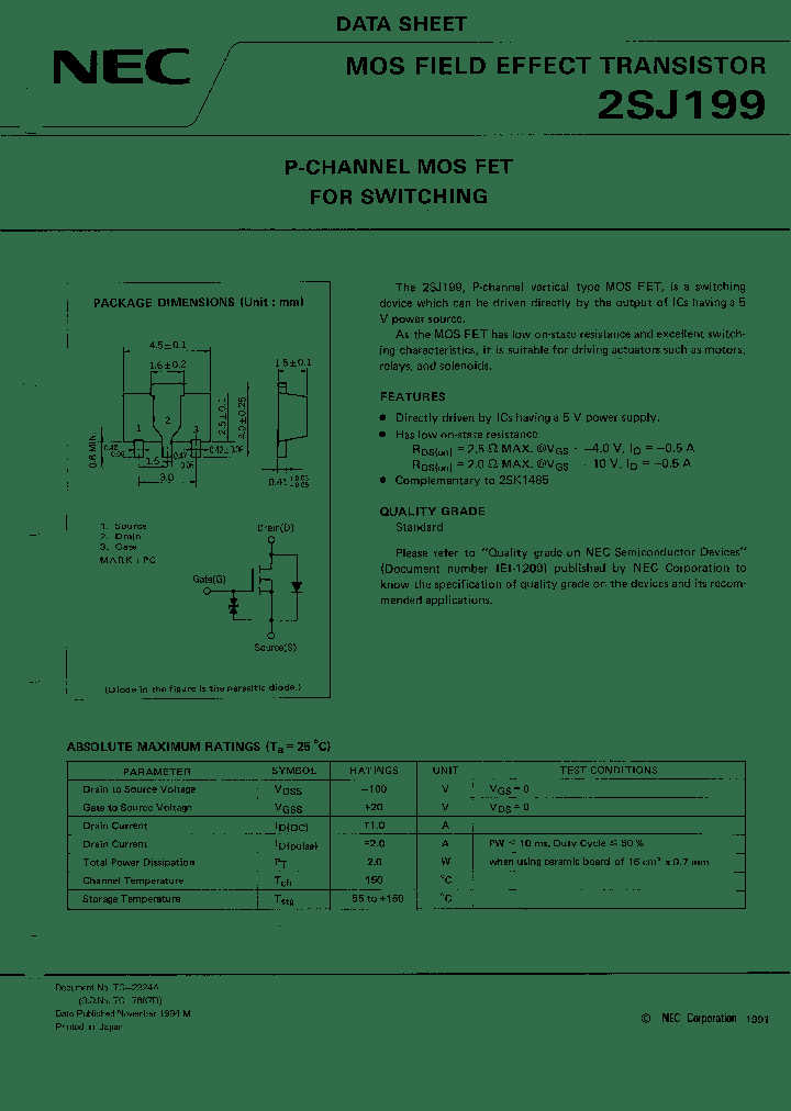 2SJ199_12716.PDF Datasheet