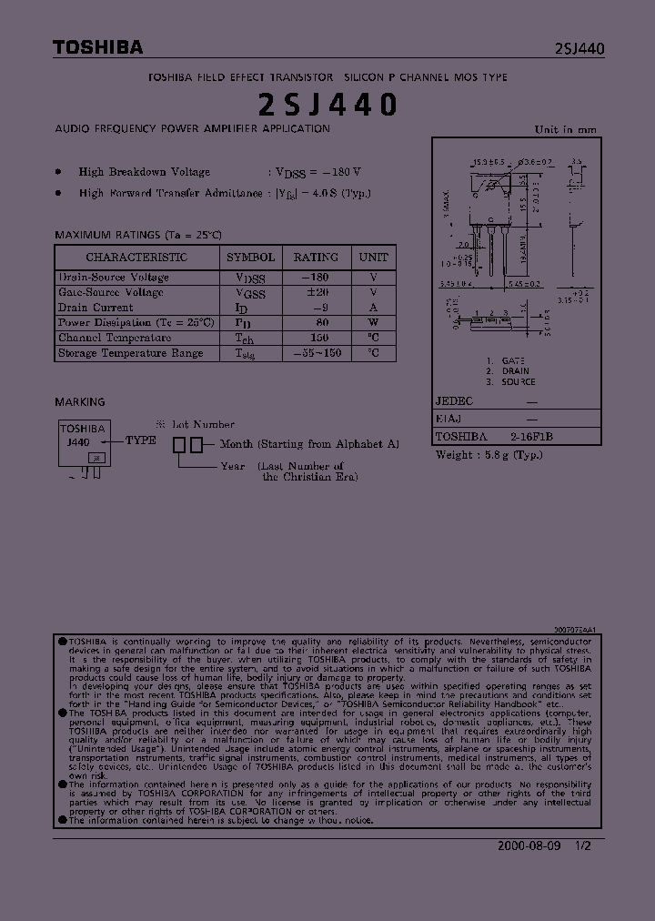 2SJ440_12865.PDF Datasheet