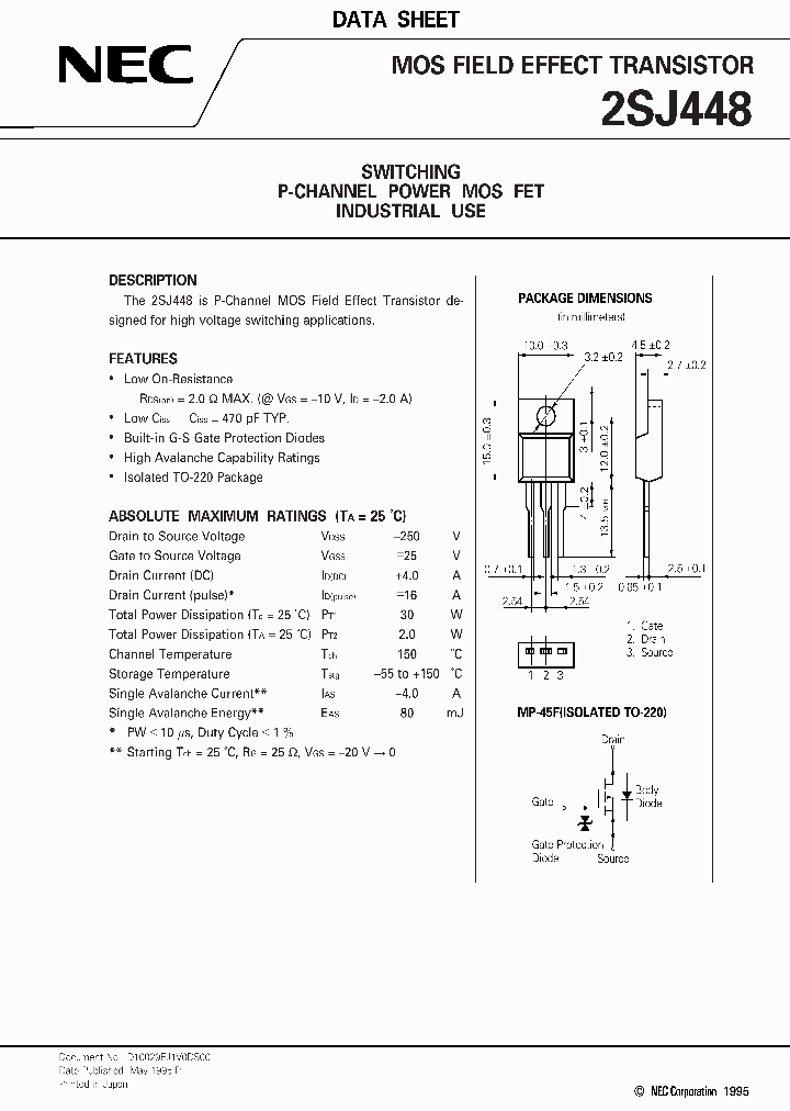 2SJ448_12867.PDF Datasheet
