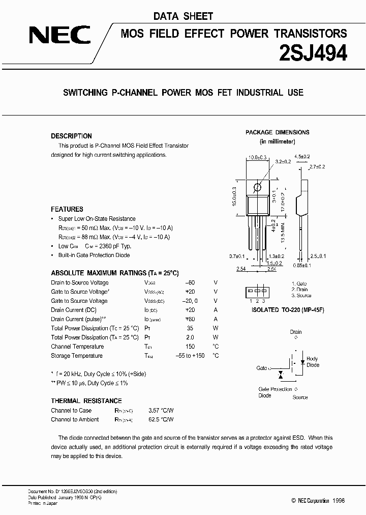 2SJ494_12902.PDF Datasheet