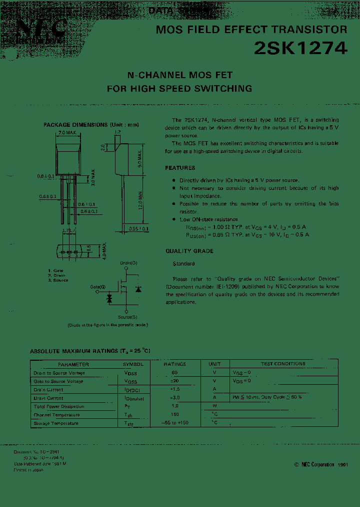 2SK1274_14625.PDF Datasheet