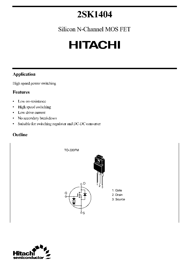 2SK1404_110332.PDF Datasheet
