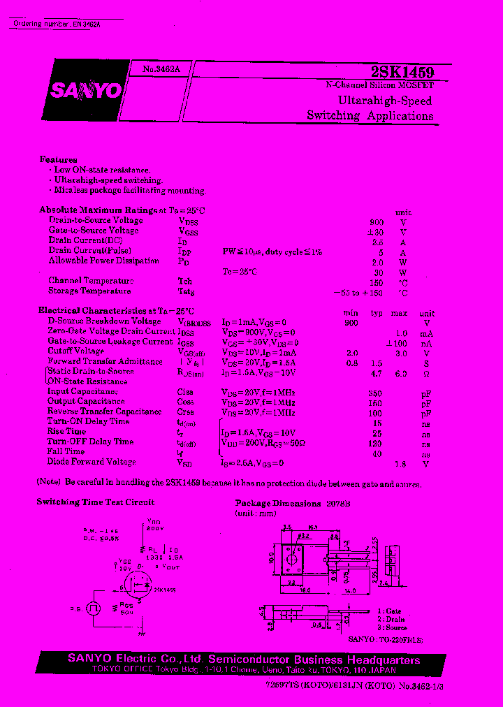 2SK1459_190301.PDF Datasheet
