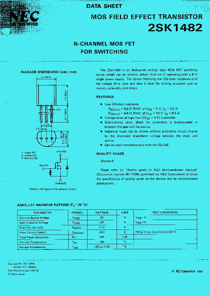 2SK1482_182694.PDF Datasheet