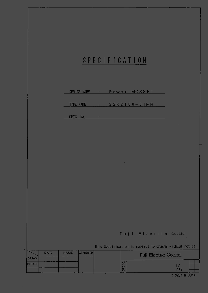 2SK2100-01MR_191699.PDF Datasheet