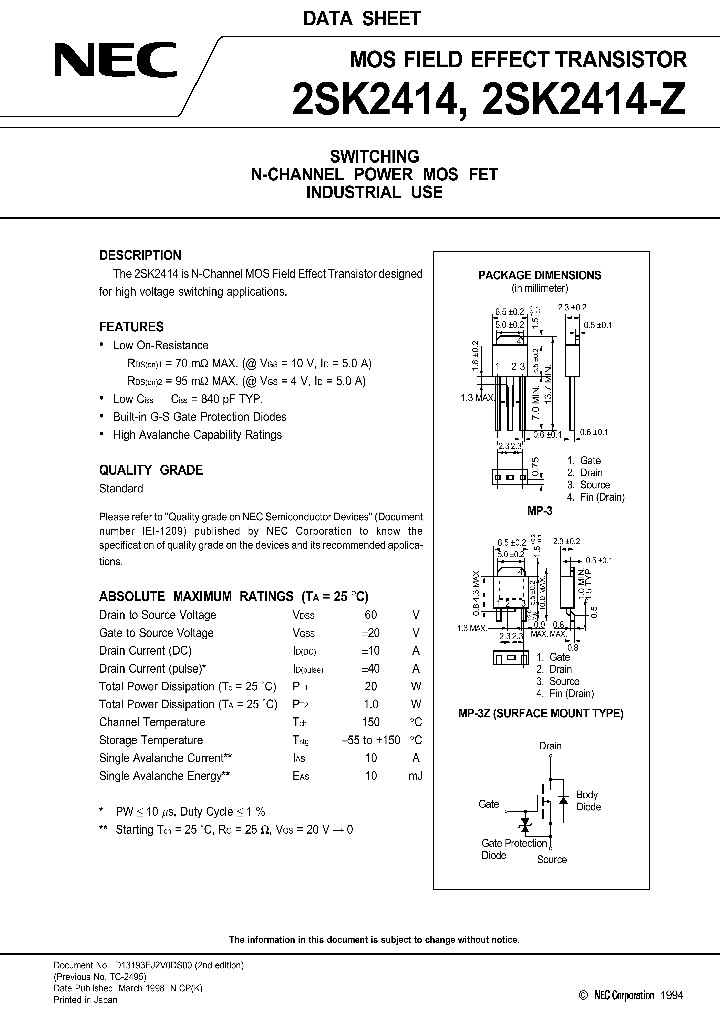 2SK2414_185217.PDF Datasheet