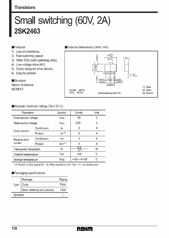 2SK2463_190790.PDF Datasheet