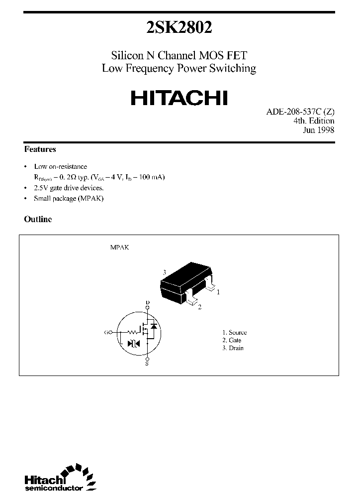2SK2802_178220.PDF Datasheet
