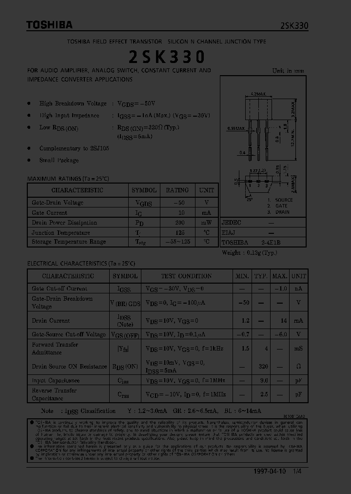 2SK330_167627.PDF Datasheet