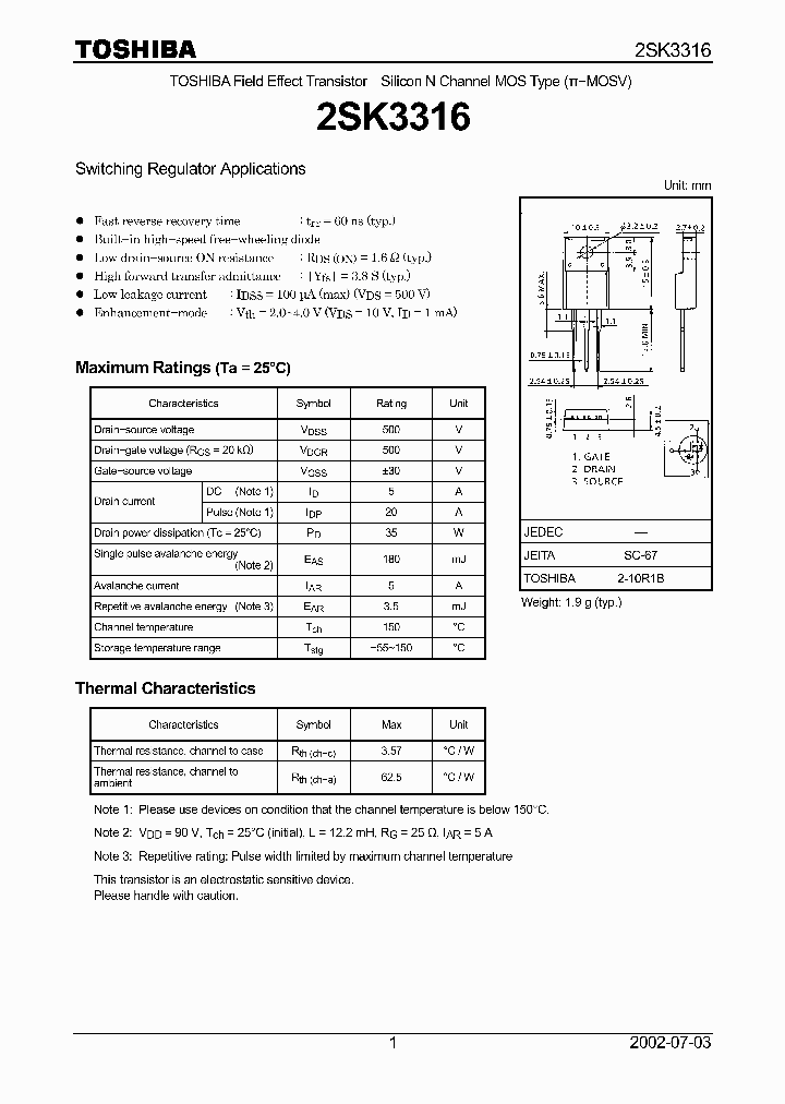 2SK3316_167636.PDF Datasheet