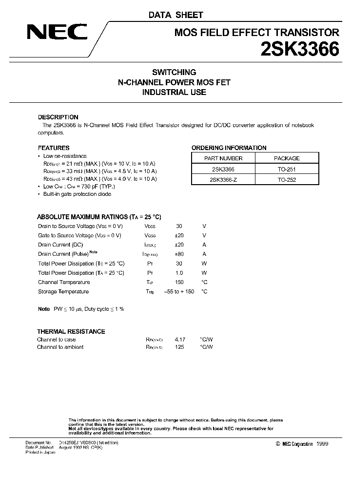 2SK3366_167673.PDF Datasheet