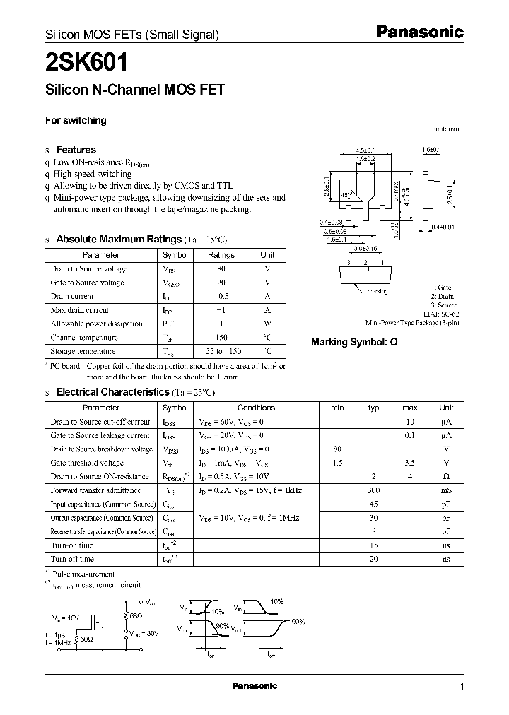 2SK601_12518.PDF Datasheet