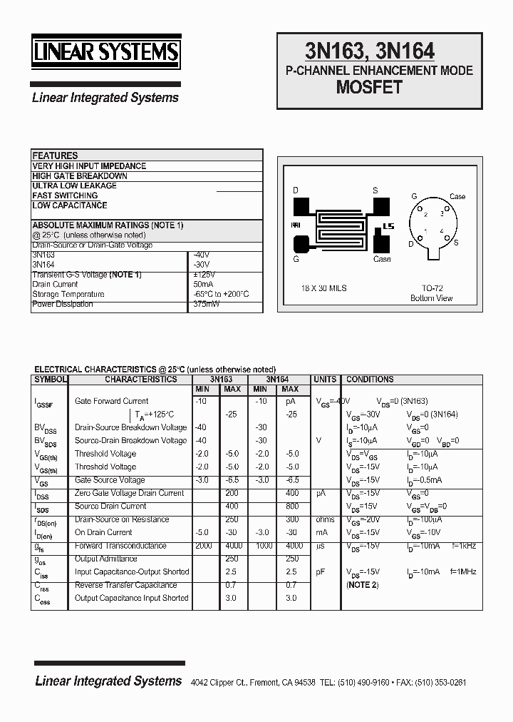 3N164_157288.PDF Datasheet