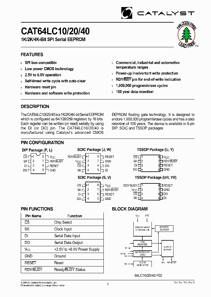 CAT64LC10_14218.PDF Datasheet