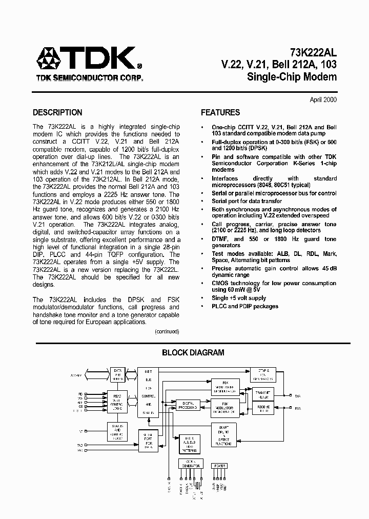 73K222AL_101634.PDF Datasheet