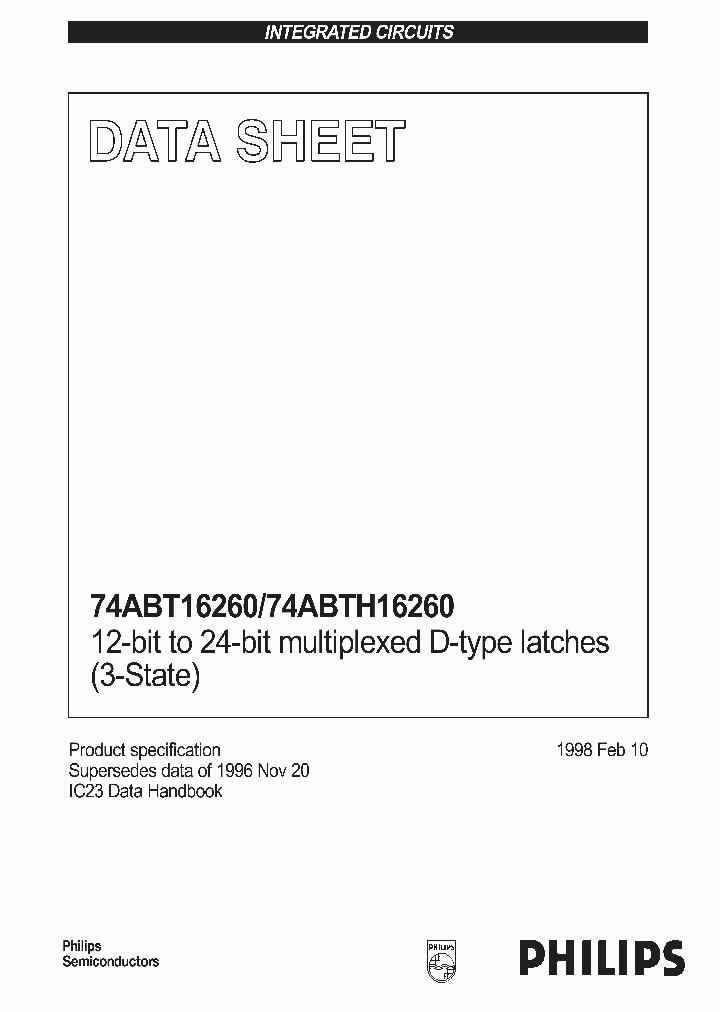 74ABT16260_84263.PDF Datasheet