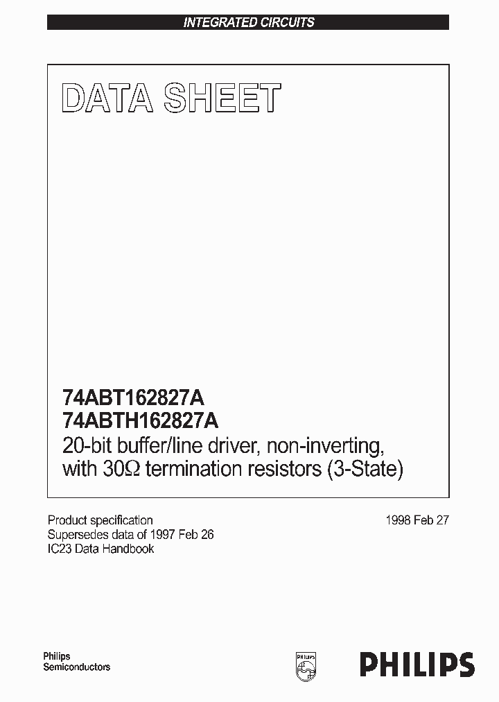 74ABT162827A_84269.PDF Datasheet